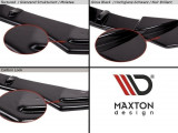 Maxton Design Spoiler zadního nárazníku s výřezem na 2 dvojité koncovky výfuku VW Golf VI  - texturovaný plast