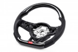 APR STEERING WHEEL - CARBON FIBER & PERFORATED LEATHER - MK7 GOLF R SILVER (FOR USE WITHOUT PADDLES)