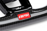 APR Karbonový volant s perforovanou kůží prošitý červenou nití pro Manuální převodovku VW Golf 7R T-Roc Arteon Polo Up GTI