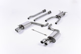 Catback exhaust AUDI A6 S-Line Quattro C7.5 3,0 TFSI V6 Milltek Sport - Caraoke Black GT100 Tips