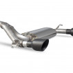 Klapkový Supersport catback výfuk Ford Focus MK3 RS Scorpion Exhaust - S rezonátorem / Keramické Daytona koncovky