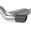Catback výfuk Supersport Ford Focus MK3 RS Scorpion Exhaust - S rezonátorem / Karbonové Ascari koncovky