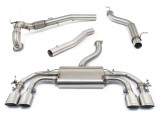 Cobra Sport Valved Turboback Performance Exhaust VW Golf R (Mk8) 2.0 TSI (21>) - Decat / Resonated / tailpipes TP115-CF