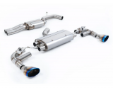 80mm Klapkový catback výfuk AUDI TT RS 8S 2.5 TFSI Milltek Sport - S rezonátorem / modré-opálené titanové koncovky