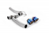 Upgrade exhaust Milltek Sport Ford Fiesta Mk8 1.0T EcoBoost ST-Line / Burn/Blue titanium trims / Requires Maxton Diffuser