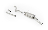 Downpipe-Back VW Golf GTI Mk1 Cab - bez rezonátoru (hlasitější) Leštěná koncovka
