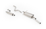 Downpipe-Back VW Golf GTI Mk1 Cab - s rezonátorem (tišší) Leštěná koncovka
