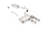 Cat-back výfuk s klapkou VW Golf 5 R32 3.2 VR6 – Milltek Sport – S rezonátorem / leštěné koncovky