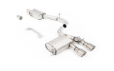 Cat-back výfuk s klapkou VW Golf 5 R32 3.2 VR6 – Milltek Sport – S rezonátorem / broušené titanové koncovky