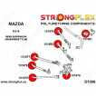 Set zadních PUR silentbloků Strongflex Mazda RX-8