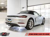 AWE Tuning Switchpath Edition Catback výfuk pro Porsche Boxster / Cayman (982) - chromované koncovky 102mm