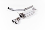 Catback Exhaust Skoda Fabia 2 RS 1.4 TSI Milltek Sport - non resonated / polished tips