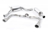 Catback Exhaust VW Golf 7 GTI & Performance Clubsport 2,0 TSI Milltek Sport - non resonated / titanium tips