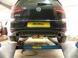 Catback výfuk VW Golf 7 GTD  2,0 TDI Milltek Sport - bez rezonátoru / leštěné koncovky GTI style