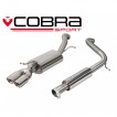 Cobra Sport Cat Back exhaust AUDI A1 1,4 TFSI - resonated / YTP4 tips