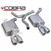 Cobra Sport 3. díl a 2 koncovky výfuku pro AUDI A5 2.0 TDI Coupe (B8 a B8,5) Quattro - koncovky YTP20