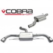 Cobra Sport Cat Back výfuk AUDI TT (8J) 3.2 V6 Coupé Quattro - s rezonátorem, koncovka TP38-BLK