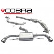 Cobra Sport Turbo Back exhaust AUDI TT (8J) 1.8 / 2.0 TFSI - sports cat / TP38-BLK tips