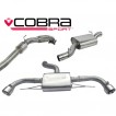 Cobra Sport Turbo Back výfuk AUDI TT (8J) 2.0 TFSI Quattro - se sportovním katalyzátorem, s rezonátorem, koncovky TP38