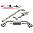 Cobra Sport Turbo Back výfuk AUDI TTS (8J) Quattro Coupé - se sportovním katalyzátorem, s rezonátorem, koncovky YTP7
