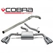 Cobra Sport Turbo Back výfuk AUDI TTS (8J) Quattro Coupé - se sportovním katalyzátorem, bez rezonátoru, koncovky YTP20