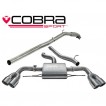 Cobra Sport Turbo Back výfuk AUDI TTS (8J) Quattro Coupé - bez sportovního katalyzátoru, bez rezonátoru, koncovky YTP7