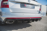 Maxton Design Spoiler zadního nárazníku Škoda Octavia III RS 2.0 TDI Liftback/Combi V.2 - texturovaný plast
