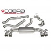 Cobra Sport Turbo Back výfuk pro AUDI TTS (8S) Quattro - Valved, se sportovním katalyzátorem, s rezonátorem, koncovky TP81