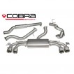 Cobra Sport Turbo Back výfuk pro AUDI TTS (8S) Quattro - Valved, se sportovním katalyzátorem, bez rezonátoru, koncovky TP81