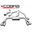 Cobra Sport Turbo Back výfuk AUDI S3 (8V) Quattro 3dv. - bez sportovního katalyzátoru, s rezonátorem, koncovka YTP20