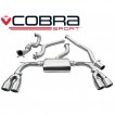 Cobra Sport Turbo Back výfuk AUDI S3 (8V) Quattro Sportback - bez sportovního katalyzátoru, bez rezonátoru, koncovka YTP20