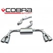 Cobra Sport Cat Back výfuk pro AUDI S3 (8V) Quattro Saloon - s rezonátorem, koncovka YTP20