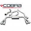 Cobra Sport Turbo Back výfuk AUDI S3 (8V) Quattro Saloon - se sportovním katalyzátorem, s rezonátorem, koncovka YTP7