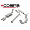 Cobra Sport Turbo Back výfuk VW Polo GTI 1.8 TSI - bez sportovního katalyzátoru, bez rezonátoru, koncovka YTP18