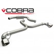 Cobra Sport Cat Back Venom Range výfuk pro VW Scirocco R - koncovka TP38-BLK
