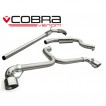 Cobra Sport Turbo Back výfuk VW Scirocco R  - se sportovním katalyzátorem, koncovka TP38-BLK