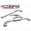 Cobra Sport Turbo Back exhaust VW Scirocco R - sports cat / resonated / TP38-BLK tips