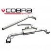 Cobra Sport Turbo Back výfuk VW Scirocco R - bez sportovního katalyzátoru, bez rezonátoru, koncovka TP34