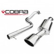 Cobra Sport Cat Back výfuk pro VW Golf (1J) 1.4 a 1.6 - bez rezonátoru, koncovka TP27