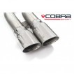 Cobra Sport Turbo Back výfuk VW Golf (1K) GTI - bez sportovního katalyzátoru, bez rezonátoru, koncovka YTP10L