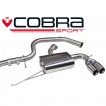 Cobra Sport Cat Back exhaust VW Golf (5K) GT 2.0 TDI - YTP4 tips