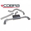 Cobra Sport Cat Back výfuk pro VW Golf (5K) GT 2.0 TDI - koncovka TP38-BLK