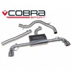 Cobra Sport Cat Back exhaust VW Golf (5K) GTD 2.0 TDI - TP38 tips