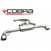 Cobra Sport Cat Back exhaust VW Golf (5K) GTI - resonated / TP38-BLK tips
