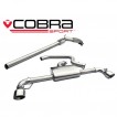 Cobra Sport Turbo Back výfuk VW Golf (5K) GTI - se sportovním katalyzátorem, bez rezonátoru, koncovka TP34
