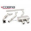 Cobra Sport Turbo Back výfuk VW Golf (5K) R - se sportovním katalyzátorem, bez rezonátoru, koncovka TP38