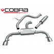 Cobra Sport Cat Back exhaust VW Golf (5G) GTI - resonated / TP34 tips
