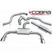 Cobra Sport Turbo Back výfuk VW Golf (5G) GTI - se sportovním katalyzátorem, s rezonátorem, koncovka TP38