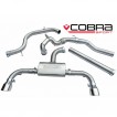 Cobra Sport Turbo Back výfuk VW Golf (5G) GTI - bez sportovního katalyzátoru, bez rezonátoru, koncovka TP38