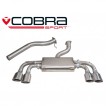 Cobra Sport Cat Back výfuk pro VW Golf (5G) R - Non-Valved, bez rezonátoru, koncovka TP89